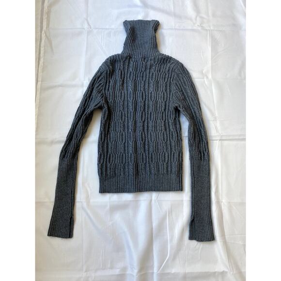 Zara Knit Turtleneck Grey Size Medium Cozy - Picture 3 of 6